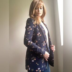 Floral Blazer, Size 4, H&M